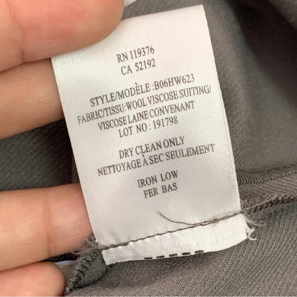 Helmut Lang Women's Grey V-Neck Wrap Sheath Wool Sleeveless Dress Size 10 - Picture 12 of 13